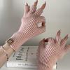 Knitted Wool Woman Winter Gloves Fashion Thicken Half-finger Half Finger Gloves Korean Style Glove Bracers Winter Warm