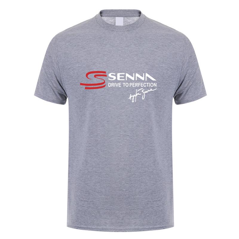 Ayrton Senna T Shirt Unisex Short Sleeve Cotton Senna Drive To Perfection Tshirt Top Tees Tshirts Lh148
