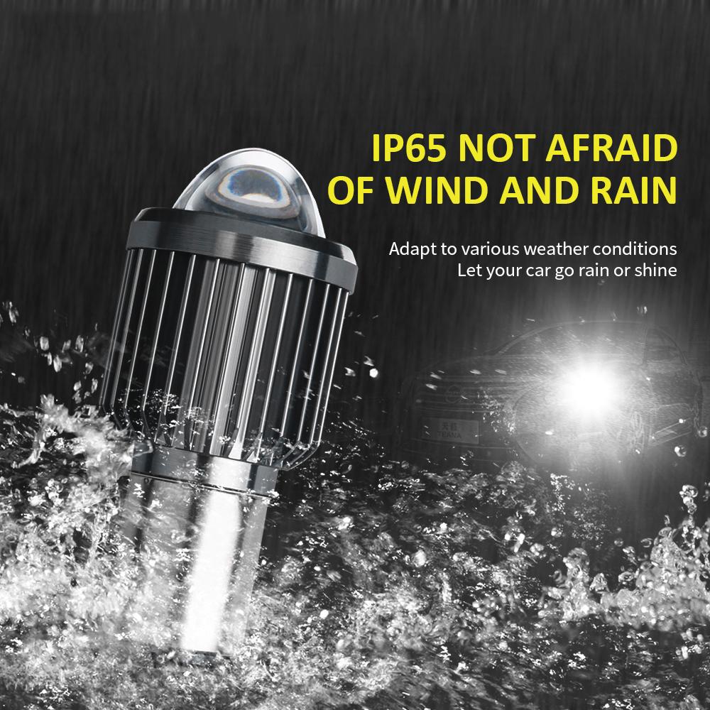 H4 H6 12V LED Motorcycle Headlight Bulb Moto Spotlights CSP Lens White Yellow High/Low Beam Lamp Scooter Accessories Fog Lights