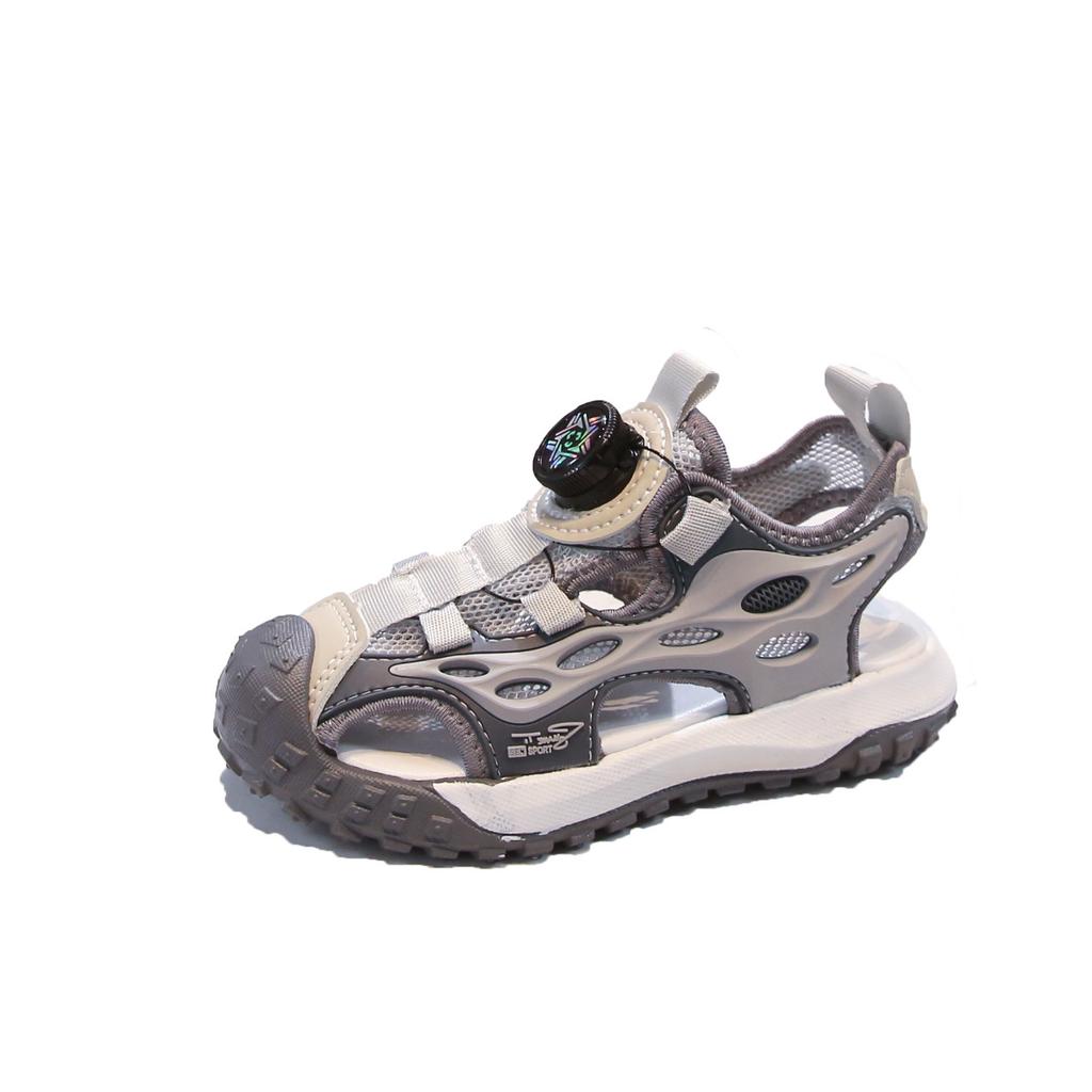 Sandals for boys, closed-toe style, summer collection2026New children's sports beach sandals, large size, for boys, with non-slip soles