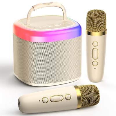 Караоке-система JYX с 2 Bluetooth-караоке и PA-системой для дома, беспроводной микрофон с цветными светодиодами, преобразование голоса, совместимость с Android и