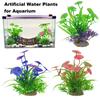 Artificial Aquatic Plants Fade-resistant Simulation Plastic Hydroponic Grass Vibrant Aquarium Landscape Decor for Fish Reptile Tanks