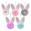Easter Pendant with Hanging String Non-Woven Easter Bunny Butt Ear Pendant Seasonal Holiday
