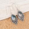 Moss Agate Gemstone 925 Sterling Silver Jewelry Handmade Earrings Wedding Gift EE-85-28
