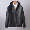 Кожаная куртка мужская Locomotive PU кожаная куртка осень и зима съемный мужской капюшон куртка