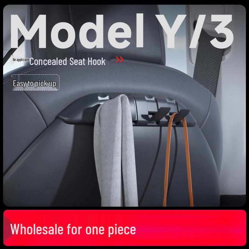 Compatible Tesla Model Y Rear Seat Storage Hook - Refresh Model Accessory
