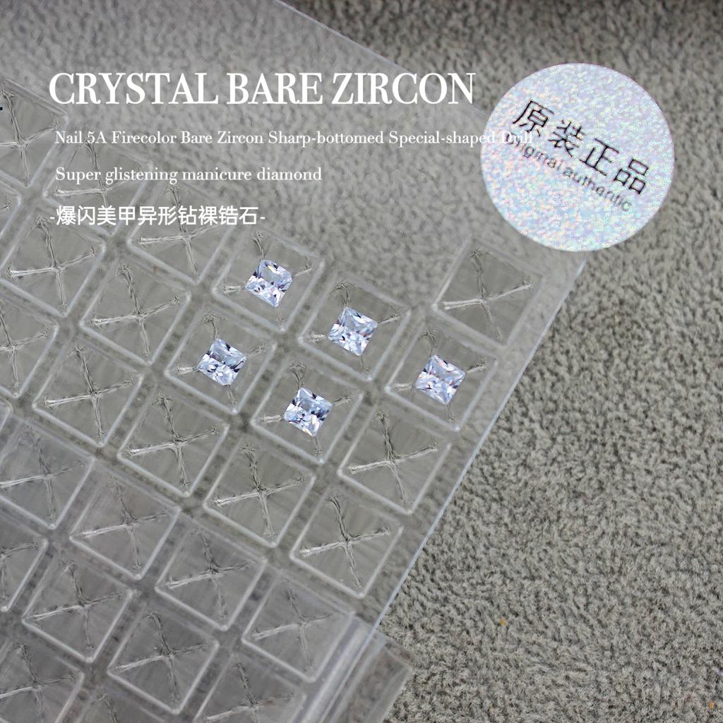Вспышка Мини Маленький Голый Цирконий Кончик Нижний Куча Бриллиантовый Инопланетный Камень Сахарный Голубиный Яйцо Капля Воды Дизайн Ногтей Конский Глаз Украшения Для Ногтей