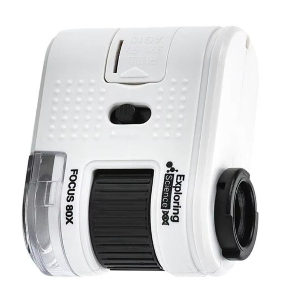 with LED Lights Scientific Microscope High-definition Handheld Mini Microscope  Children's Gifts