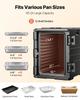 VEVOR Insulated Food Pan Carrier, 90 L Hot Box for Catering, LLDPE Food Box Carrier with Double Buckles, Front Loading Food Warmer with Handles