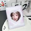 Розовый альбом для карточек с бантом «Любовь», мини-альбом для фотокарточек из ПВХ 3 дюйма, 16 внутренних страниц, альбом для коллекционных карточек, альбом для карточек айдолов