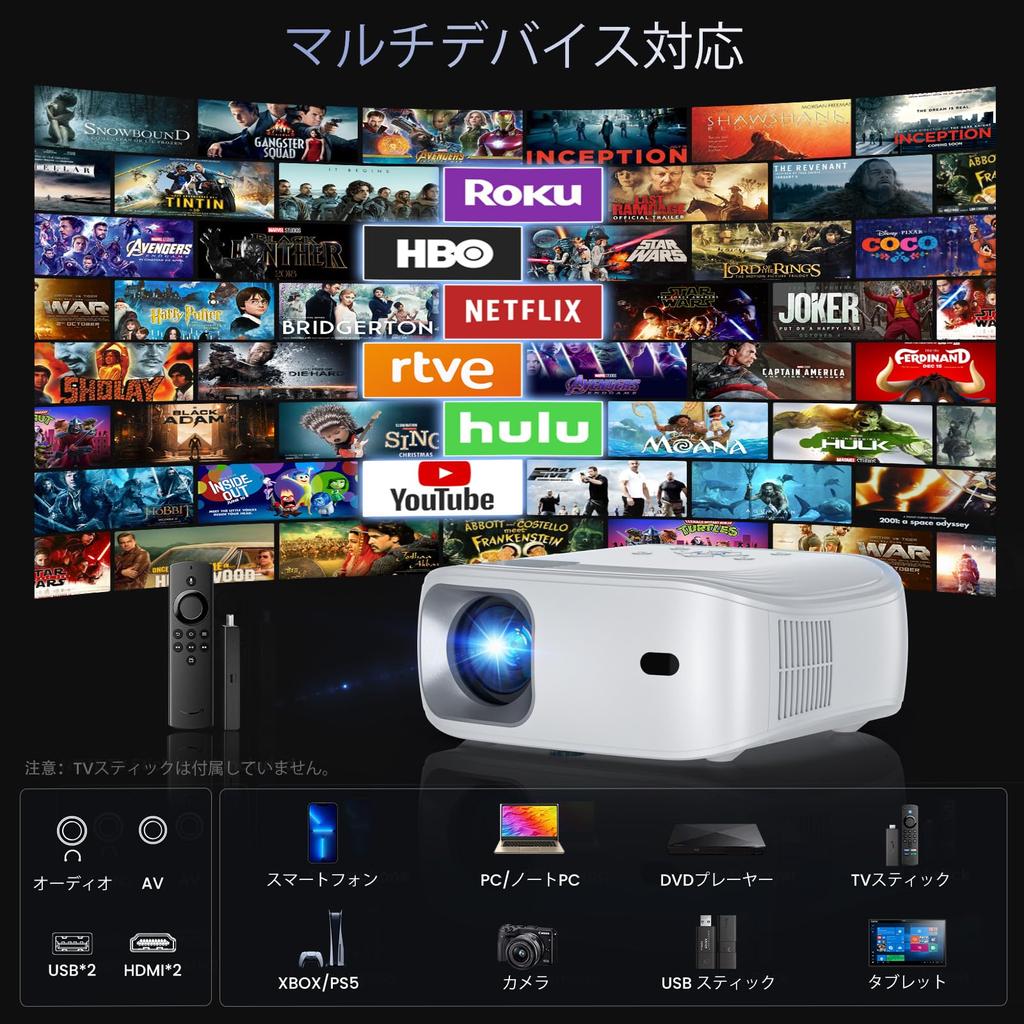 Проектор HOMPOW Small 1080P Full HD Высокая яркость 12000 люкс 5G 4K Поддержка Bluetooth 15 Вт HIFI Динамик 200 дюймов Большой экран Функция Zoom Home с