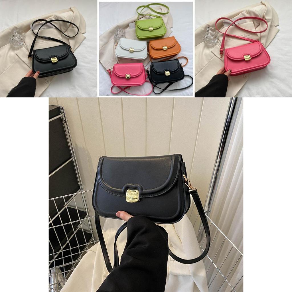 Trendy Simple Fashion Solid Color Shoulder Crossbody Bag For Women 2023 Spring Summer New Stylish Lady Bag
