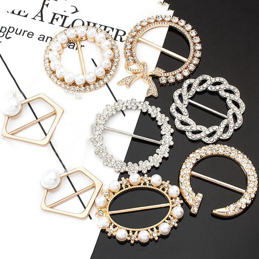 Кольцо с металлической пряжкой и узлом, футболка, шаль, кольцо, зажим, новая одежда, затягивает женскую одежду