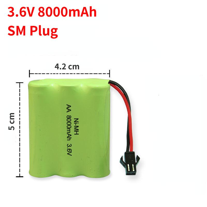 3,6 В/4,8 В/6 В/7,2 В/8,4 В/9,6 В 1300 мАч SM Plug аккумулятор для автомобилей грузовиков бак сменный аккумулятор