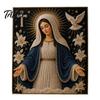 Набор жемчужной живописи 'Faith Pearl Painting Kit', Набор для самостоятельного создания картины с искусственным жемчугом 'Virgin Mary DIY Faux Pearl Art Kit', Набор для рукоделия 'Religious Pearl Painting Craft Set', Ручная работа для домашнего декора, настенное искусство для христианских уголков для молитвы