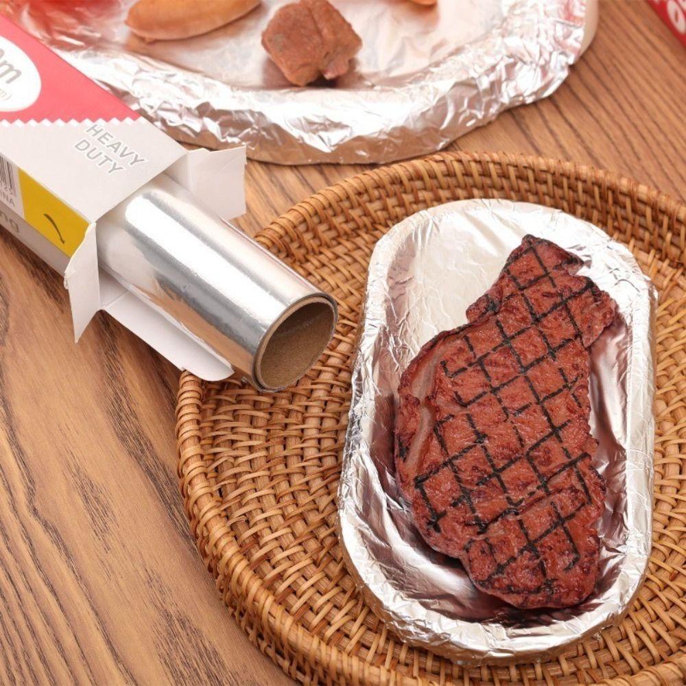 5m/10m/20m Disposable Tin Foil Paper Food-grade Baking Paper  for Air Fryer Oven BBQ Accessories