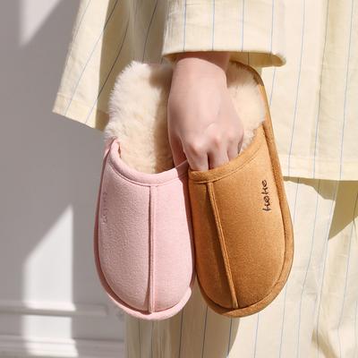 Зимняя одежда нескользящие пушистые тапочки хлопковая швабра утолщенные теплые домашние хлопковые тапочки