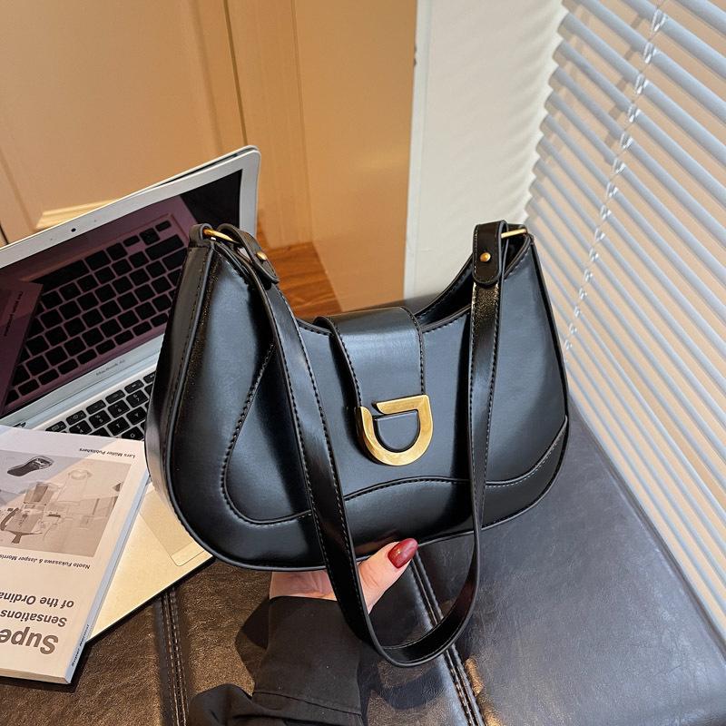 Autumn New Shoulder Crossbody Bag Fashionable Simple Underarm Bag New Women's New Crescent Bag Women's Bag