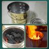 Burnt Gold Bucket Stainless Steel Outdoor Survival Traditional Paper Money Burn Barrel Treasure Bowl For Home Yard Garden