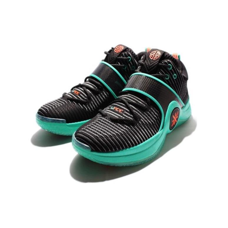 Li Ning WOW 6 Низкие Баскетбольные Кроссовки Мужские Зелено-Черные ABAM089-84, Устойчивые к Скольжению и Износу