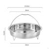 Stainless Steel Steamer Basket Household Insert Raised Stand, Practical with Handle