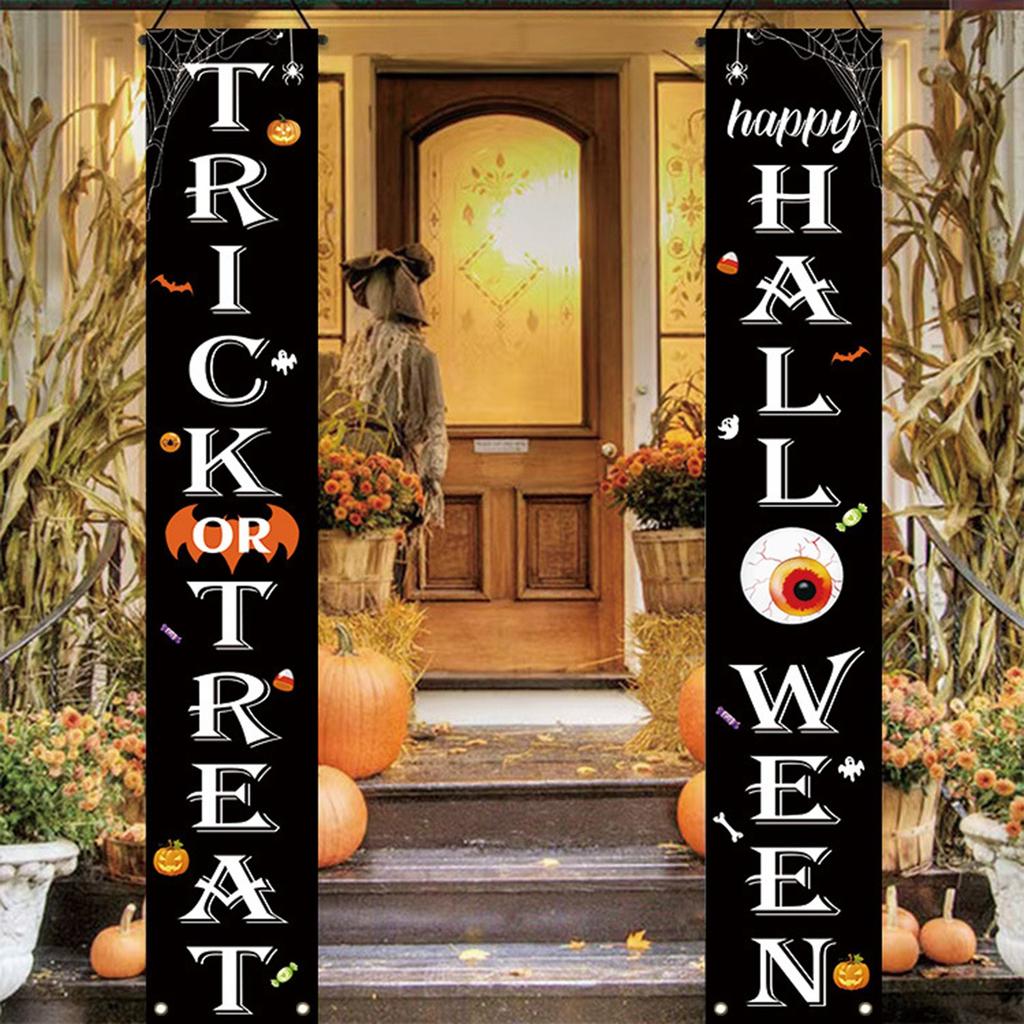 Хэллоуин Украшение Баннер Куплеты Привидение- Праздничная Вечеринка Вечеринка Украшение Двери