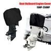 Waterproof Yacht Half Outboard Motor Engine Boat Cover Protector Cover Marine Engine Cover Oxford