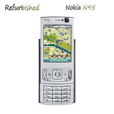 Восстановленный Оригинальный Nokia N95 3G Wi-Fi Слайдер Мобильный телефон с 1 SIM