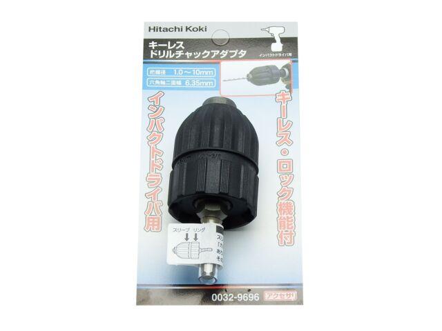 HiKOKI Corporation Keyless Drill Chuck Adapter for Impact Driver 0032-9696 NEW