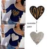 1Pc Reversible Change Color Sequins LOVE Letters Love Heart Sew On Patches for Clothes DIY Patch Applique Crafts