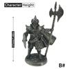 White Copper Metal Warrior Arab Knight Soldier Model Miniature Figurines Board Game Pieces Car Decoration Boy Gift