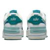 Nike Женские кроссовки Air Force 1 Shadow White Industrial Blue Teal Summit-White Geode-Teal Mineral DZ1847-101