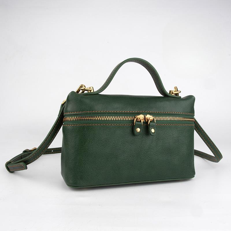 Ретро Нишевая Кожаная Сумка для Леди, Модная и Универсальная Сумка для Рук, Высококачественная Кожаная Сумка Кроссбоди Премиум-класса для Леди