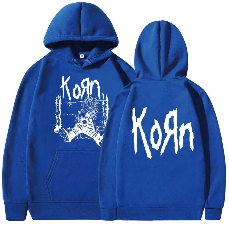 Рок-группа Korn 1994 Кукла Neidermeyers Толстовка Унисекс Винтажная металлическая готическая толстовка с длинными рукавами Хип-хоп Толстовка для унисекс и женщин Унисекс