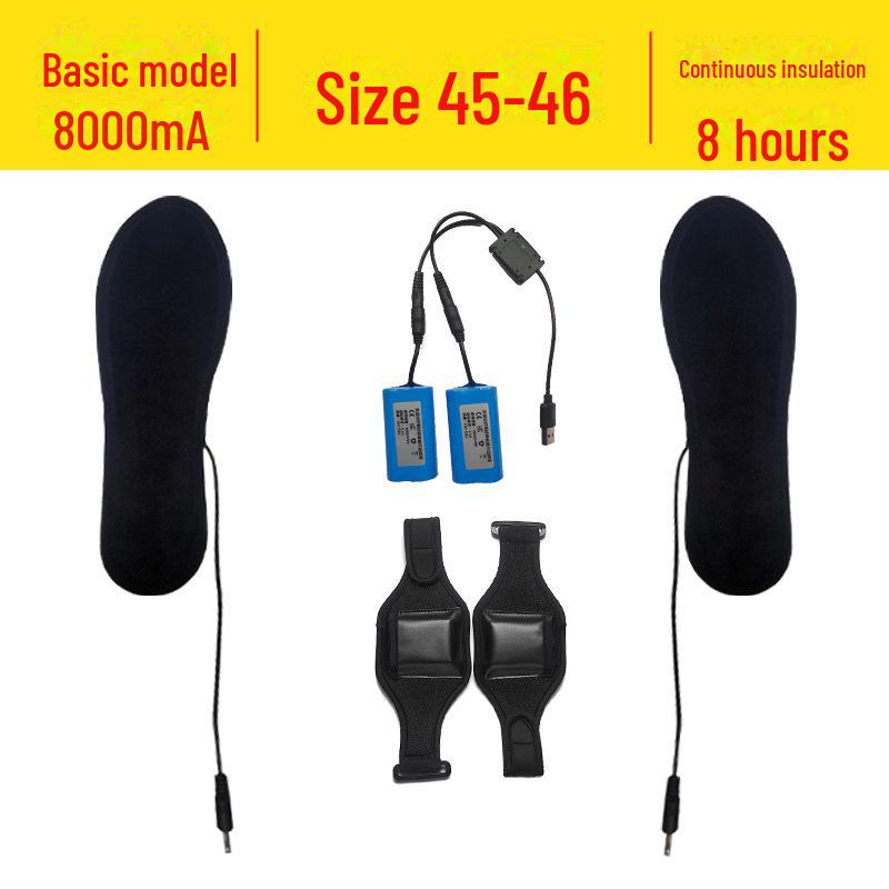 Стельки с подогревом, перезаряжаемые через USB - электрические грелки для ног на всю подошву