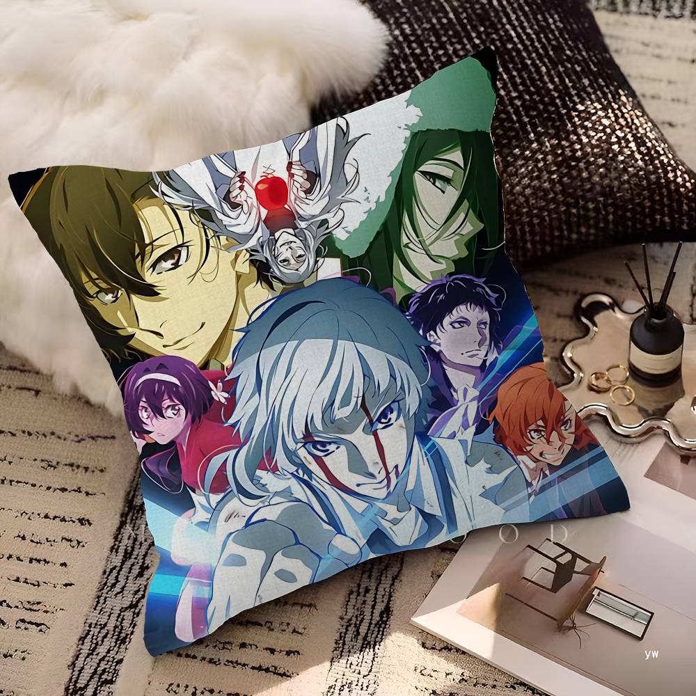 Мультяшная Фигурка Bungo Stray Dogs Наволочка Мультяшный Подарок Чехол для Подушки Спальня Дом Диван Стул Сиденье Декор Наволочка