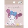 Pioneer Sanrio Characters My Melody Mukyumukyu Patch with 1 Height 60mm X Width 61mm Dual Use Type Sticker/Iron SCW650-SCW57