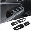 Glossy Black Window Lift Button Trim Frame Cover For Honda Pilot 2016-