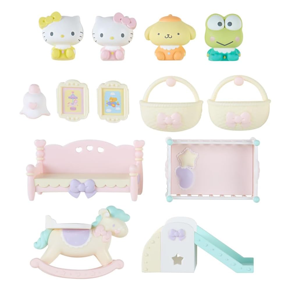 Sanrio Sanrio Персонажи Делюкс Игровой Набор Кукольный Домик с Мебелью и Аксессуарами