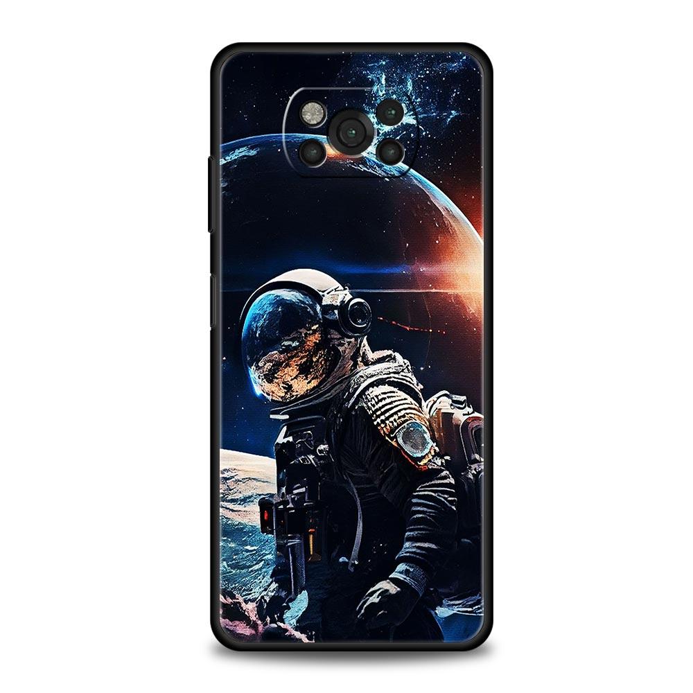 Милый чехол для телефона с астронавтом и луной для Xiaomi Mi Poco X3 NFC M3 F4 F3 M4 X4 Pro 5G Note 10 12 Lite 11 11T 10T 13 12T Pro 9T
