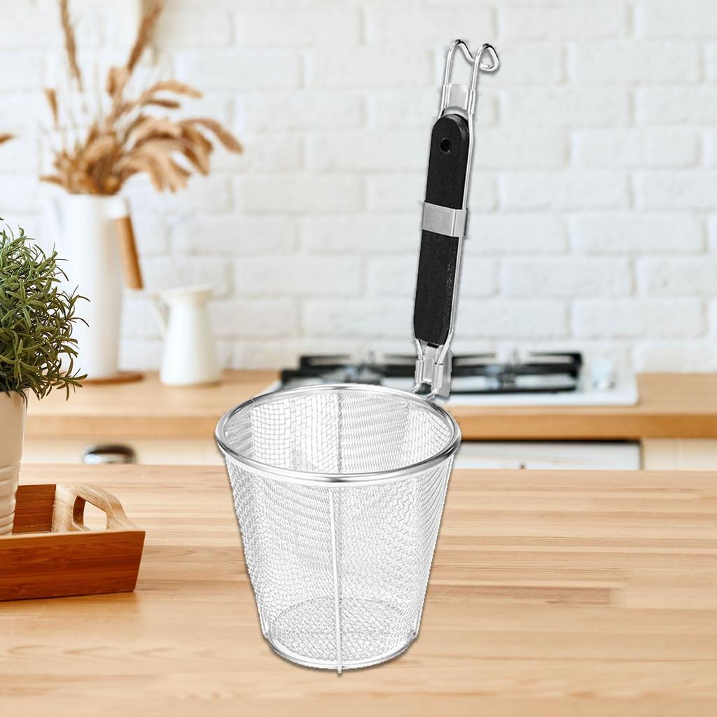 Boiling Basket, Noodle Strainer, Frying And Serving French Fries Draining Basket