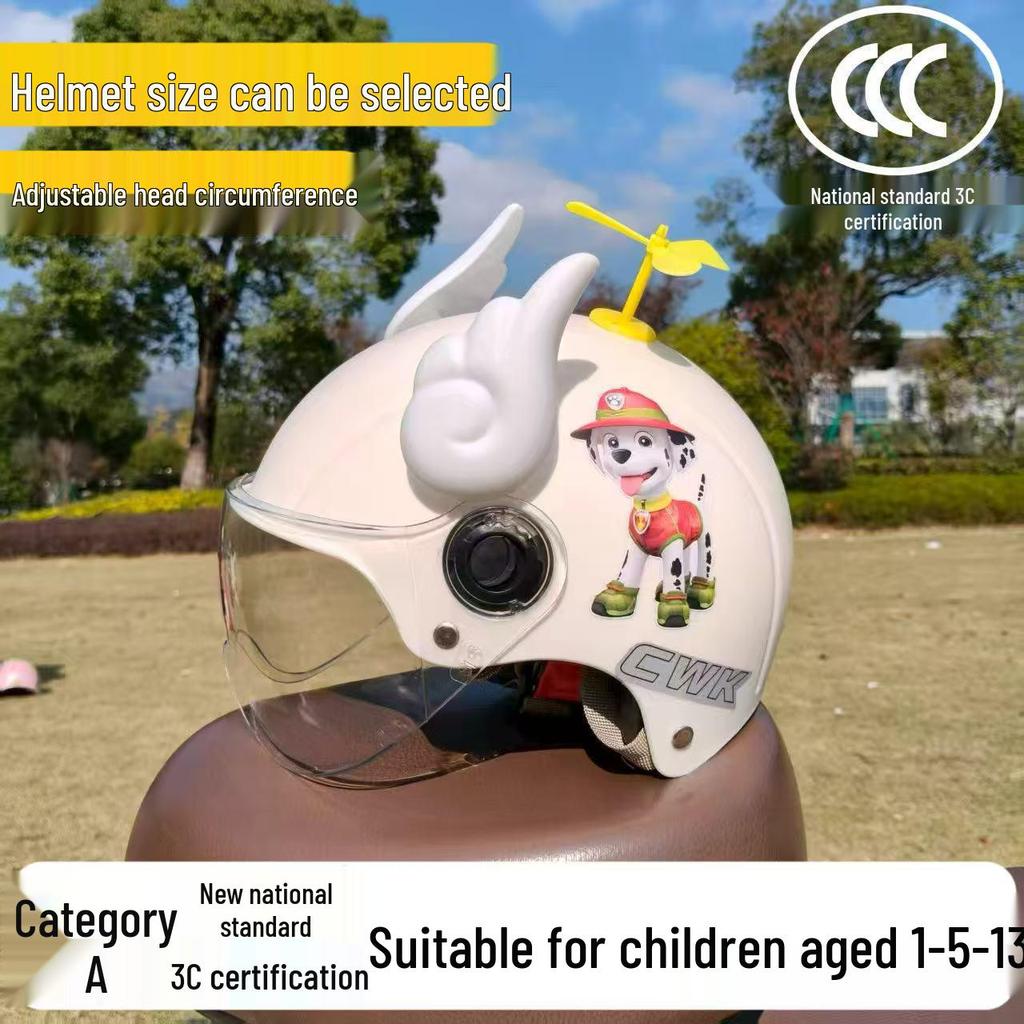 Легкий сертифицированный 3C шлем для электровелосипеда для детей 1-13 лет - Всесезонный, Защита от солнца, Милый дизайн и защита от падений