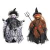 Halloween Pumpkin Ghost Decor Figurine With Plush And Plastic Material For Party Table Centerpiece