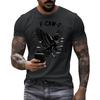 Men's Fashion Casual  Printed Short Sleeve Round Neck Pullover Tops