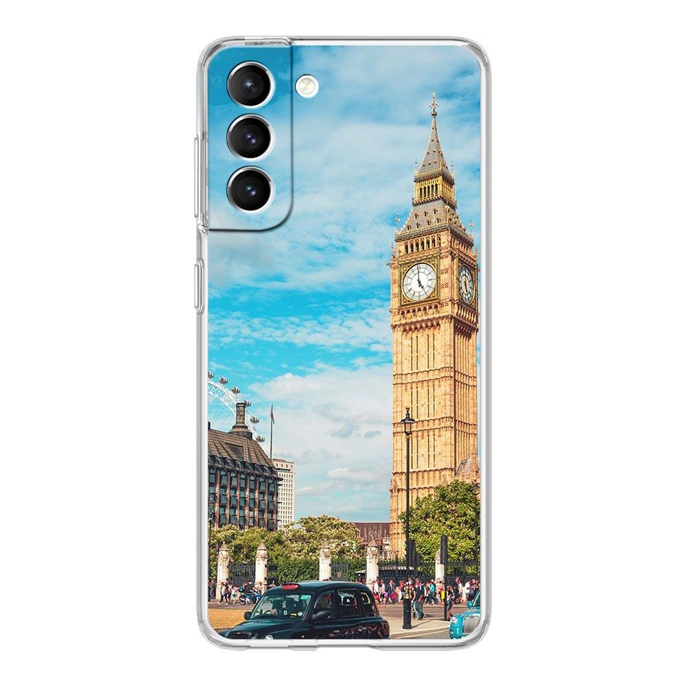 Phone Case For Samsung Galaxy S25 S24 S23 FE S22 Ultra S20 S21 5G S10 S9 Plus S10E S8 Soft Clear Cover National Flag RU FR UK