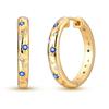 Original 925 Silver Hoop Gold Earring For Woman Heart Star Moon Zircon Pendientes Fashion Jewelry