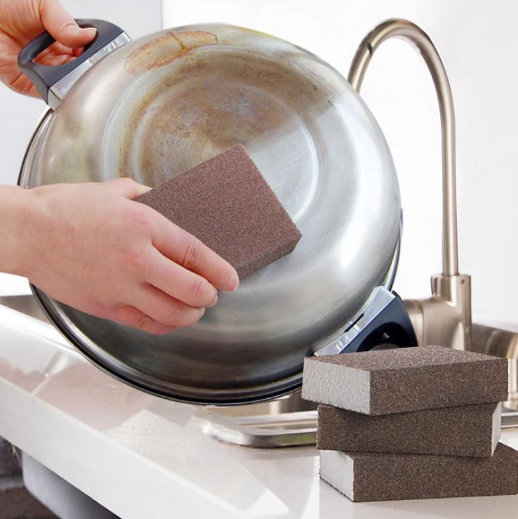 Magic Carborundum Sponge: Multi-Purpose Rust & Stain Remover for Kitchen Cleaning