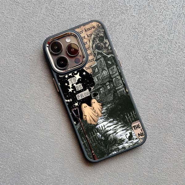 Модный креативный чехол для телефона с изображением призрака для iphone 16 15 14 11 13 12 Pro MAX задняя крышка X XS XR max 7 8 Plus Чехлы матовый корпус