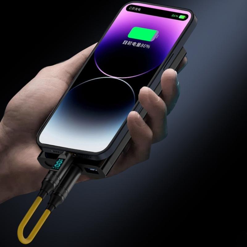 PD100W Quick Charging Cable USB C to TypeC Wire with LED Screen, 8K Video Output & OTG Support