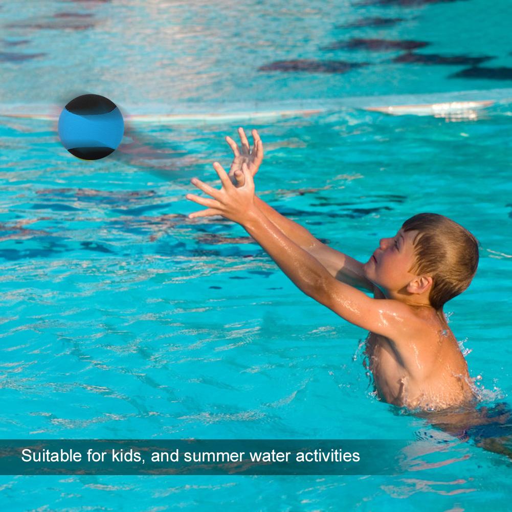 Водный мяч-попрыгунчик для улицы, бассейна, пляжа, спортивная игра с отскоком, игрушка для семьи, друзей, черно-синий
